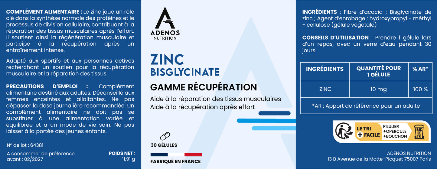 Zinc Bisglycinate – Régénération et protection