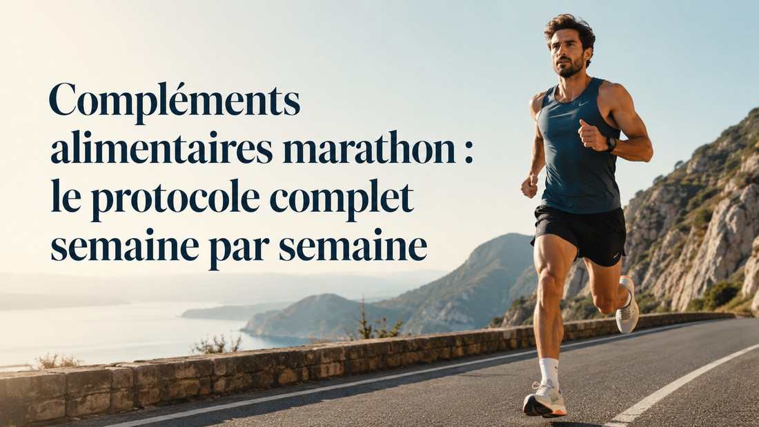 Compléments alimentaires marathon : le protocole complet semaine par semaine