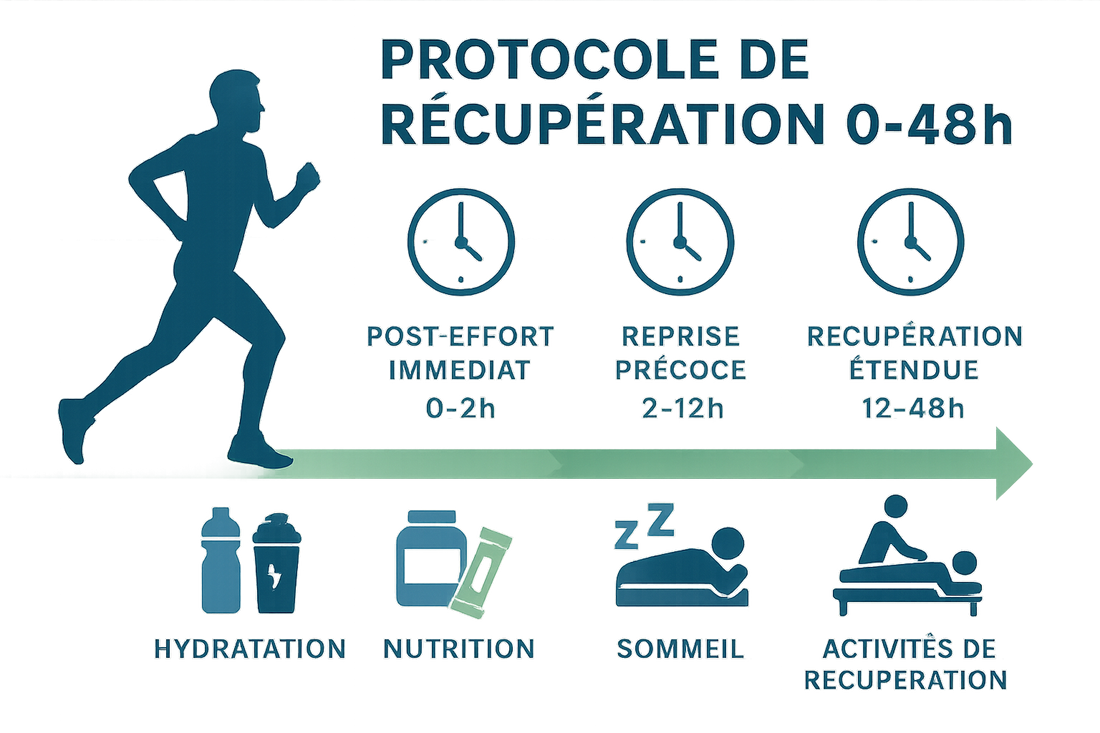 Optimiser la récupération course à pied : protocole 0–48h