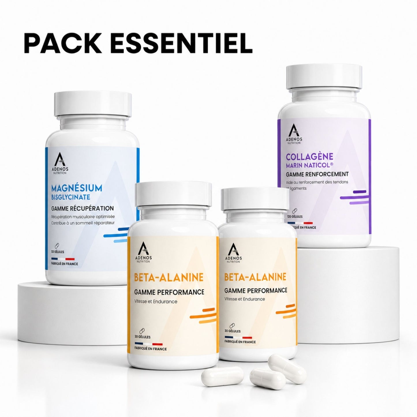 Pack Essentiel – Bêta-Alanine, Magnésium, Collagène marin